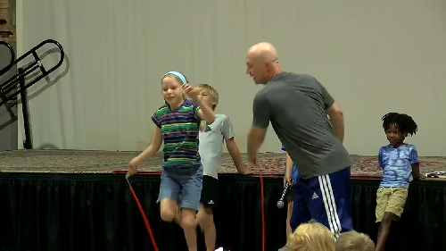  Jump Rope World Record Holder David Fisher Inspires Kilgore Kids with High-Energy Show