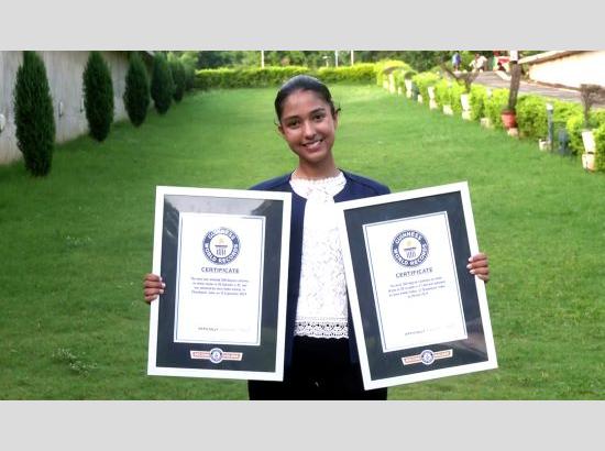  Chandigarh Teen Janvi Jindal Smashes Five Guinness World Records in Freestyle Skating