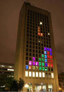  MIT Students Transform Building into Giant, Playable Tetris Game
