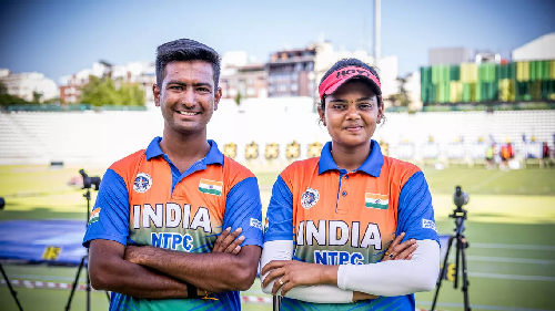  “Rishabh Yadav and Jyothi Vennam Set Mixed Team World Record at Madrid World Cup”