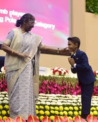  Shauryajit Khaire from Gujarat Honoured with Rashtriya Bal Puraskar for Excellence in Sports