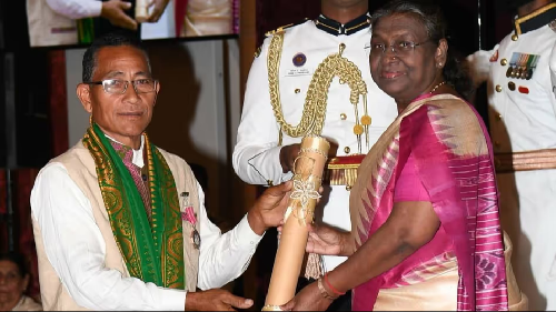  Shri Drona Bhuyan Honoured with Padma Shri for Promoting Folk Art in Assam