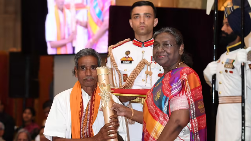  Padma Shri Conferred on Shri Jageshwar Yadav for Exemplary Social Work in Chhattisgarh