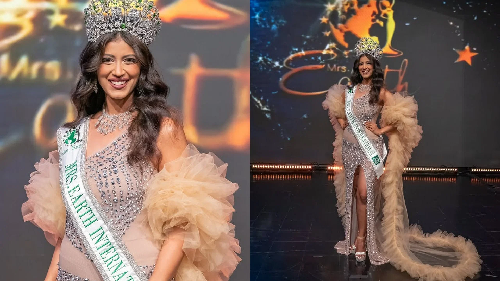  Vidhu Ishika Wins Mrs Earth International 2025, Makes India Proud