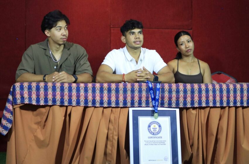  Nepali Aerospace Engineer Sunil Khadka Sets New World Record with 32 Clap Pull-ups in a Minute