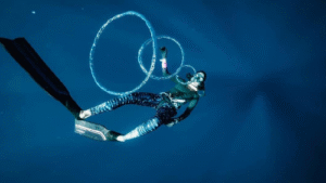 Amelia de los Rios Breaks World Record for Most Underwater Air Rings in a Minute