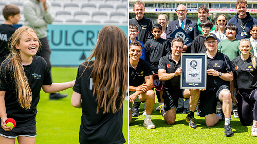 Chance to Shine Charity Breaks Guinness World Record with Largest Cricket Lesson in the UK