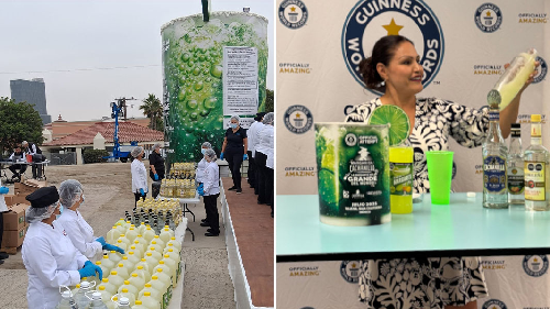  World’s Largest Margarita Mixed in Mexico with Over 34,000 Litres