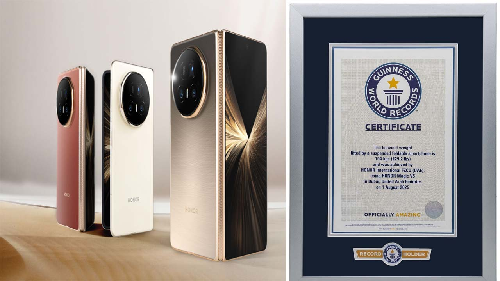  “HONOR Magic V5 Enters Guinness World Records, Lifts 104kg Weight”