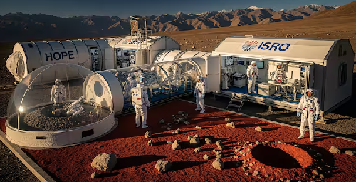  ISRO Sets Up HOPE Station in Ladakh to Simulate Life on Moon and Mars