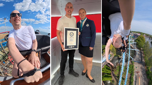 Dean Stokes Sets Guinness World Record by Riding 55 Rollercoasters in Just One Week