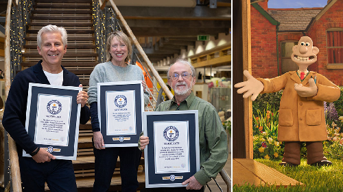  Aardman Animations earns two new Guinness World Records decades after first triumph