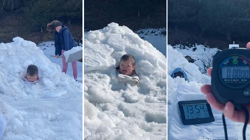  “Swiss Man Sets Record by Getting Buried Under Snow in Andermatt”