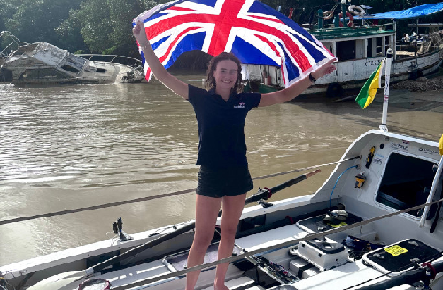  21-Year-Old Brit Becomes First Woman to Row Solo from Europe to South America
