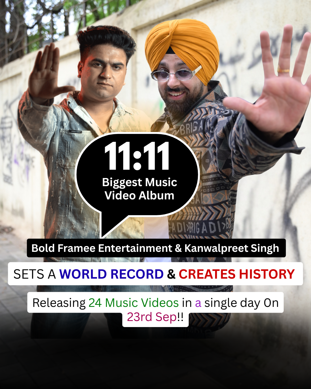 Bold Framee Entertainment Set World Record with 24 AI-Generated Music Albums