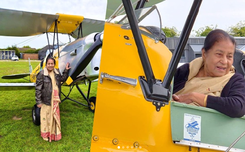  Assam’s First Lady Pilot Takes to the Skies Again at 85