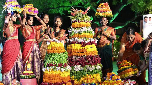  Telangana Targets Guinness World Record with 51-Foot Bathukamma Floral Celebration
