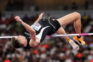 Kerr Claims World High Jump Title in Tokyo
