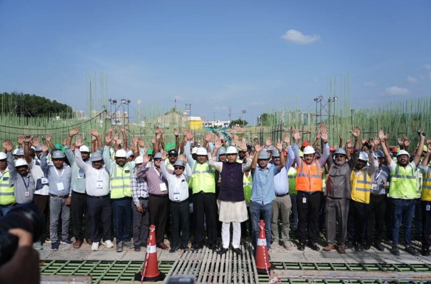  Adani Cement Creates World Record for Largest Religious Temple Raft Foundation