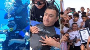 Egyptian Naval Officer Walaa Hafez Sets Historic Scuba Diving Record