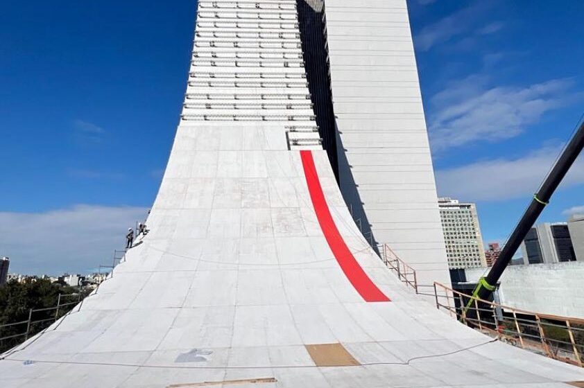  Red Bull Converts 278-Foot Tower into World’s Tallest Skateboard Ramp