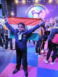 10-Year-Old With ADHD and Autism Wins Gold for India at World Kickboxing Championship