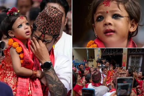  Nepal Names 2-Year-Old as New Living Goddess ‘Kumari’ in Kathmandu