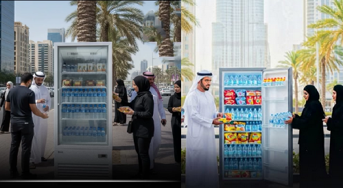  Dubai Installs Street Freezers Offering Free Food and Drinks to Support Vulnerable Communities
