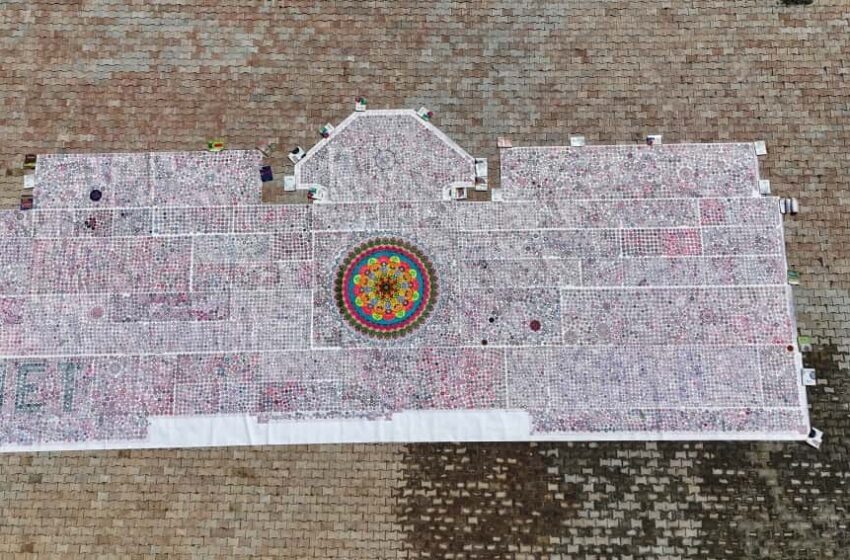  GLOBAL SCHOOL ATAIL SETS WORLD RECORD WITH MASSIVE MANDALA ART DISPLAY