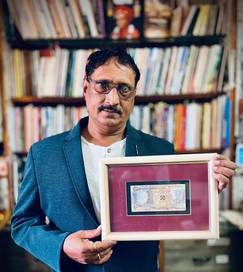  Maharashtra Artist Creates Exact Replica of ₹50 “Lion Capital Series” Note — Sets New World Record!