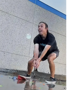 Record-Breaker David Rush Hits 125 Water Balloons in Three Minutes