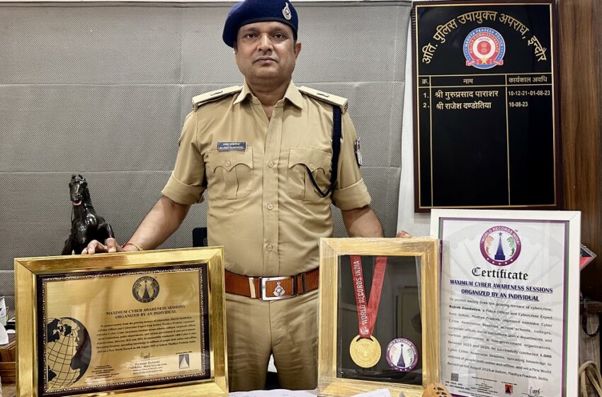  Indore Police Officer Sets World Record with 1,000 Cybercrime Awareness Sessions