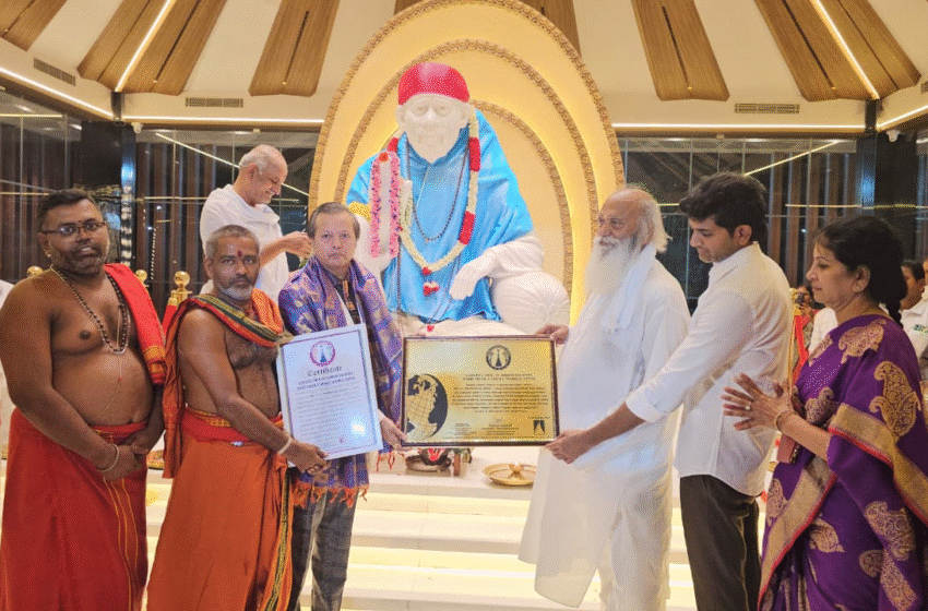  World’s Largest Marble Idol of Shirdi Sai Baba Installed in Andhra Pradesh — A Monument of Devotion and Artistry