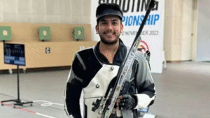 Aishwary Pratap Singh Tomar Shines with Silver at Shooting World Championships for India
