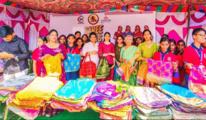 Anantapur Woman Sets World Record by Stitching 10,000 Sari Bags in 10 Hours