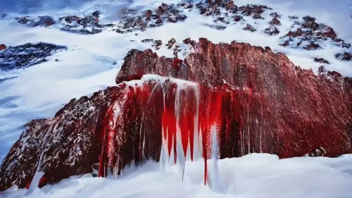  Antarctica’s Blood Falls The Red Waterfall from a Million-Year-Old Lake