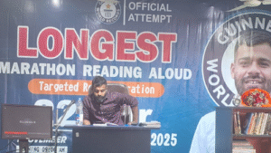 Bareilly’s Aditya Attempts World Record for Continuous Reading