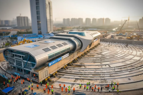  China Sets World Record by Moving 30,000-Ton Building 300 Meters Without Dismantling It