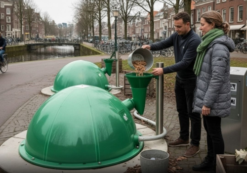  Dutch Parks Use Micro Biogas Domes to Turn Everyday Waste Into Nighttime Light