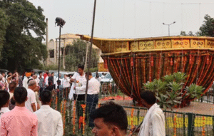 Faridabad Lights 15-Foot ‘Asha Deep’ on Diwali