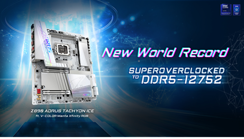  Gigabyte Shatters DDR5 Speed Record with 13,034 MT/s on Z890 AORUS TACHYON ICE