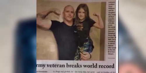  “I Turned My Pain Into Power” Army Veteran Sets Sights on Breaking Third World Record