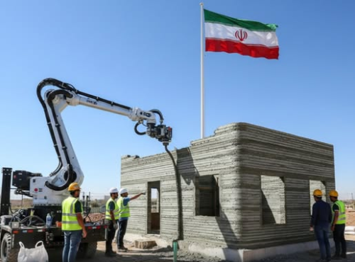  Iran Unveils 3D-Printing Robot That Builds Eco-Friendly Homes in Under 24 Hours