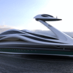 Italian Designer Pierpaolo Lazzarini Unveils Futuristic “Avanguardia” Yacht Inspired by the Grace of a Swan