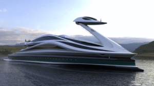 Italian Designer Pierpaolo Lazzarini Unveils Futuristic “Avanguardia” Yacht Inspired by the Grace of a Swan
