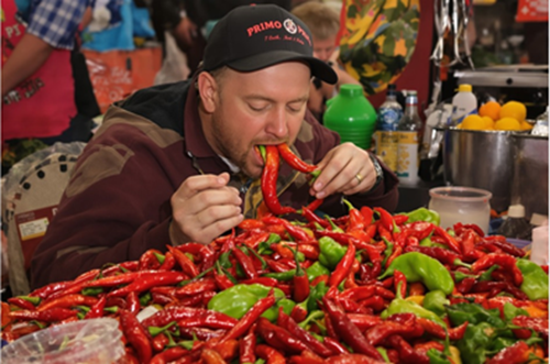  Louisiana Man Sets World Record After Eating 85 Ultra-Hot 7 Pot Primo Peppers