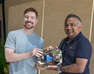 MrBeast Becomes First YouTuber to Cross 40 Million Subscribers; Receives Exclusive Custom Play Button from YouTube