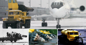 Russian Airports Use Repurposed Jet Engines to Clear Snow in Extreme Winter Conditions