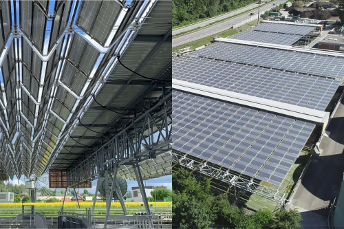  Switzerland Unveils World’s Largest Foldable Solar Roof in Uetendorf