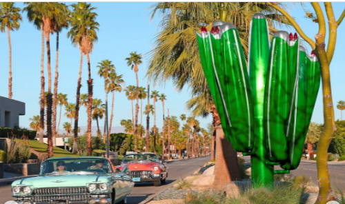  Cadillactus Lights Up the Desert Where Nature Meets Classic American Nostalgia
